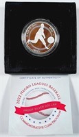 2022-P  Negro Leagues Baseball Silver Dollar   PF