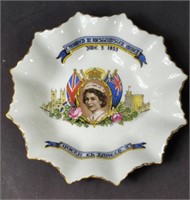 Vtg Aynsley Queen's Coronation Trinket Dish
