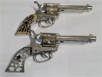 Two Retro Western Cap Gun Revolvers