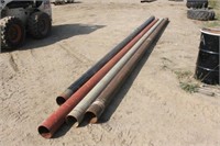 (4) Approx 27FT 6" x 6 5/8" OD Steel Pipe - Unused