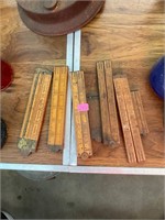 Antique Folding Ruler Lot