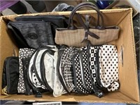 2 BOXES: ASSORTMENT OF PURSES, BAGS, TOTES AND