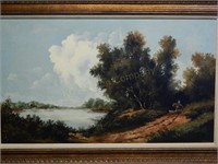 Cindy Fauntz O/P."Country Scene w/Lake"