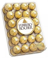 Ferrero Rocher Hazelnut Chocolate Pralines 48 Ct.