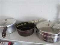 pressure cooker cast iron kettle pot w lid