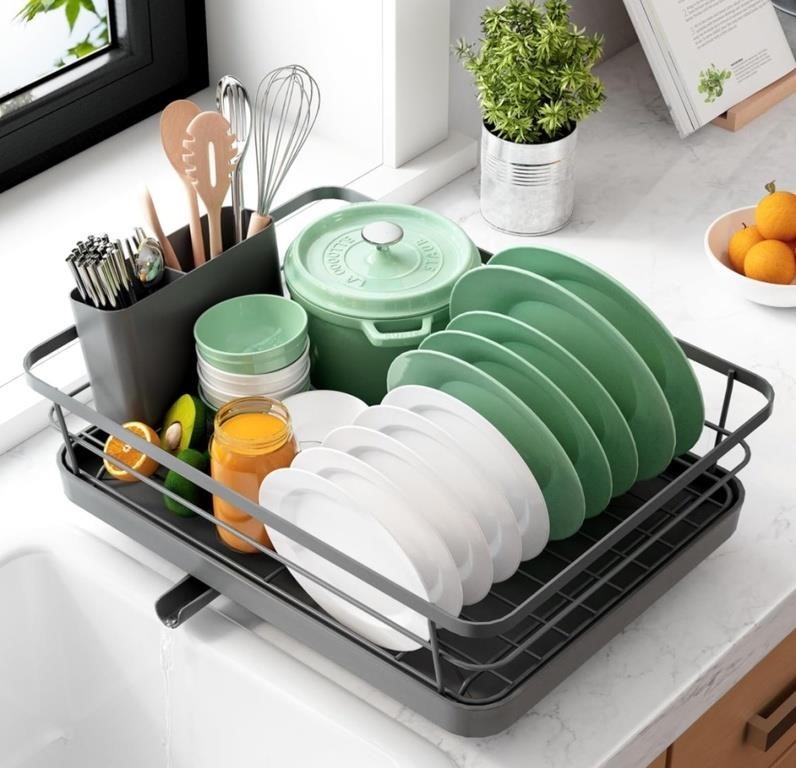 Dish Drying Rack Grey