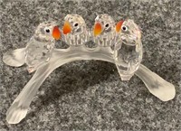 Swavorski Crystal Parrots