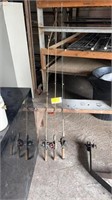 (3) fishing rods