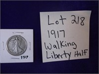 1917 WALKING LIBERTY HALF