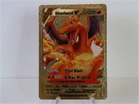 Rare Pokemon Gold Foil Charizard V