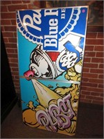 Folding Pabst Blue Ribbon Beer Pong Table