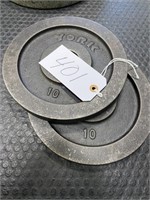 (2) 10 lbs Metal Weight Plates