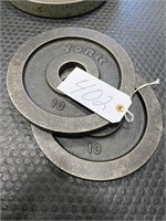 (2) 10 lbs Metal Weight Plates