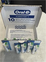 Box of 10 Oral B Flossaction X Refill Brush Heads