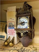 blown glass, vintage grand father clock, looks to