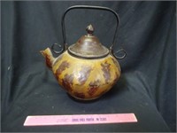 Decorative metal pot