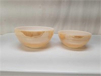 Fire King Lustreware Mixing Bowls