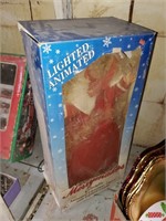 Lighted, Animated Santa In Box