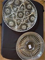 Vintage Crystal serving plates