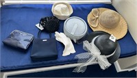 COLLECTION OF HATS, PURSES AND GLOVES