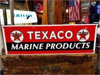 6 x 17” Porcelain Texaco Marine Sign