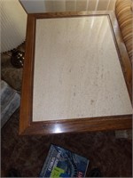 2 Marble Top End Tables