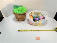 Easter Basket & Plastic Eggs