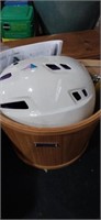 Bike basket and helmet