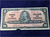 1937 Bank of Canada Two Dollar Bill