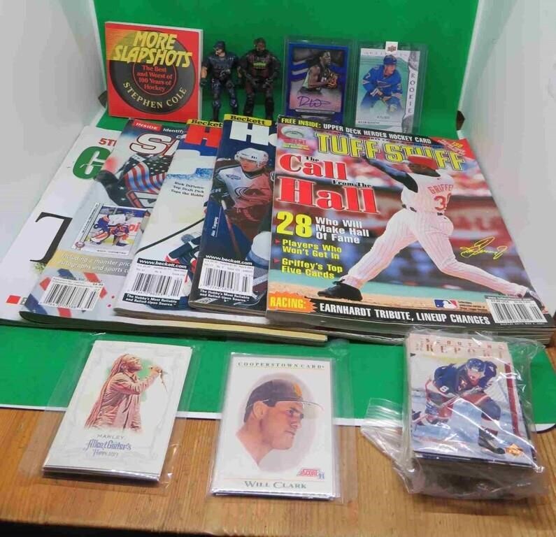 Mixed Sports Lot Magazines Price Guides Cards ++