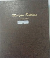 1878-1890 Morgan Dollar Dansco Album Gently Used