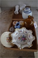 Porcelain 10" Hand Enamaled Bowl, Ravenna Saucer