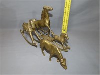4 Brass Horses