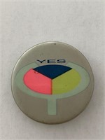 YES vintage pin