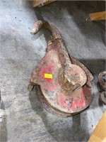 Antique metal pulley