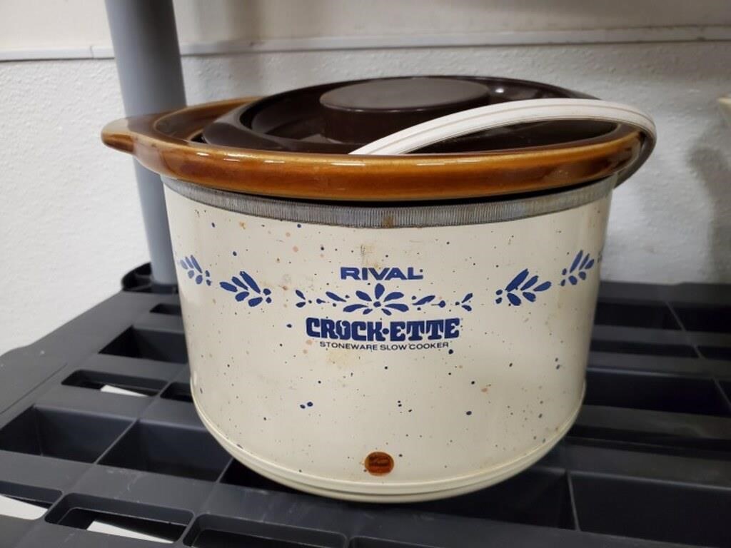 Rival Crockette
 small stoneware slow cooker