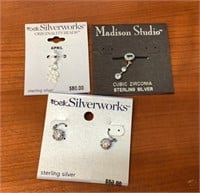 Lot of New Sterling Silver Earrings/pendants