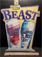 Vintage Milwaukee's Best Metal Beer Sign