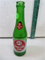 1940 B-1 Lemon-Lime 7 oz Soda Bottle 8" Tall