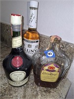 3 COLLECTOR BOTTLES