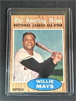 1962 Willie Mays Topps Baseball Card #395