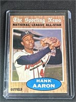 1962 Hank Aaron Topps Baseball Card #394