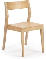 $550-2-Pc Plank+Beam Modern Dining Chair, Wood, Bl