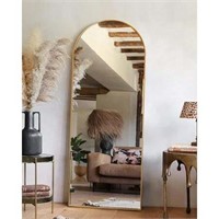 TinyTimes Arched Mirror 65x22  Gold Alloy Frame