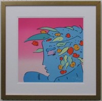 BLUE PLANET LADY GICLEE BY PETER MAX