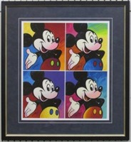 MICKEY MOUSE SUITE OF 4 GICLEE BY PETER MAX
