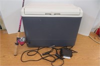 12V Coleman Cooler & Charger, Shakespeare Pole