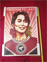 Frieda Poster Democracy in Burma Rare