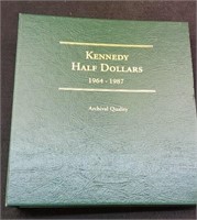 Kennedy Half  Dollar Album 1964- w/ 44 Coins