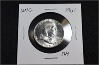 1961 Franklin Half Dollar UNC